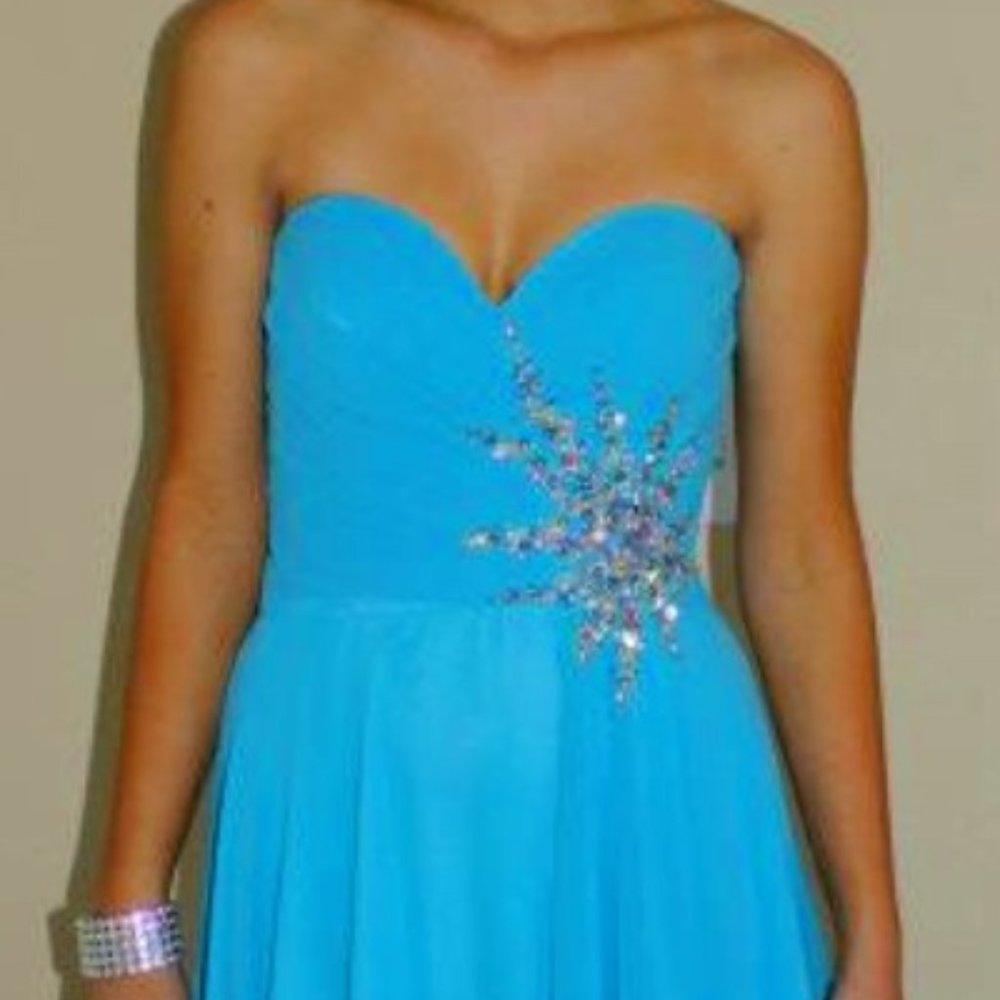 Jovani Size 4 Aqua Sweetheart/A-Line Prom/ Pageant Dress